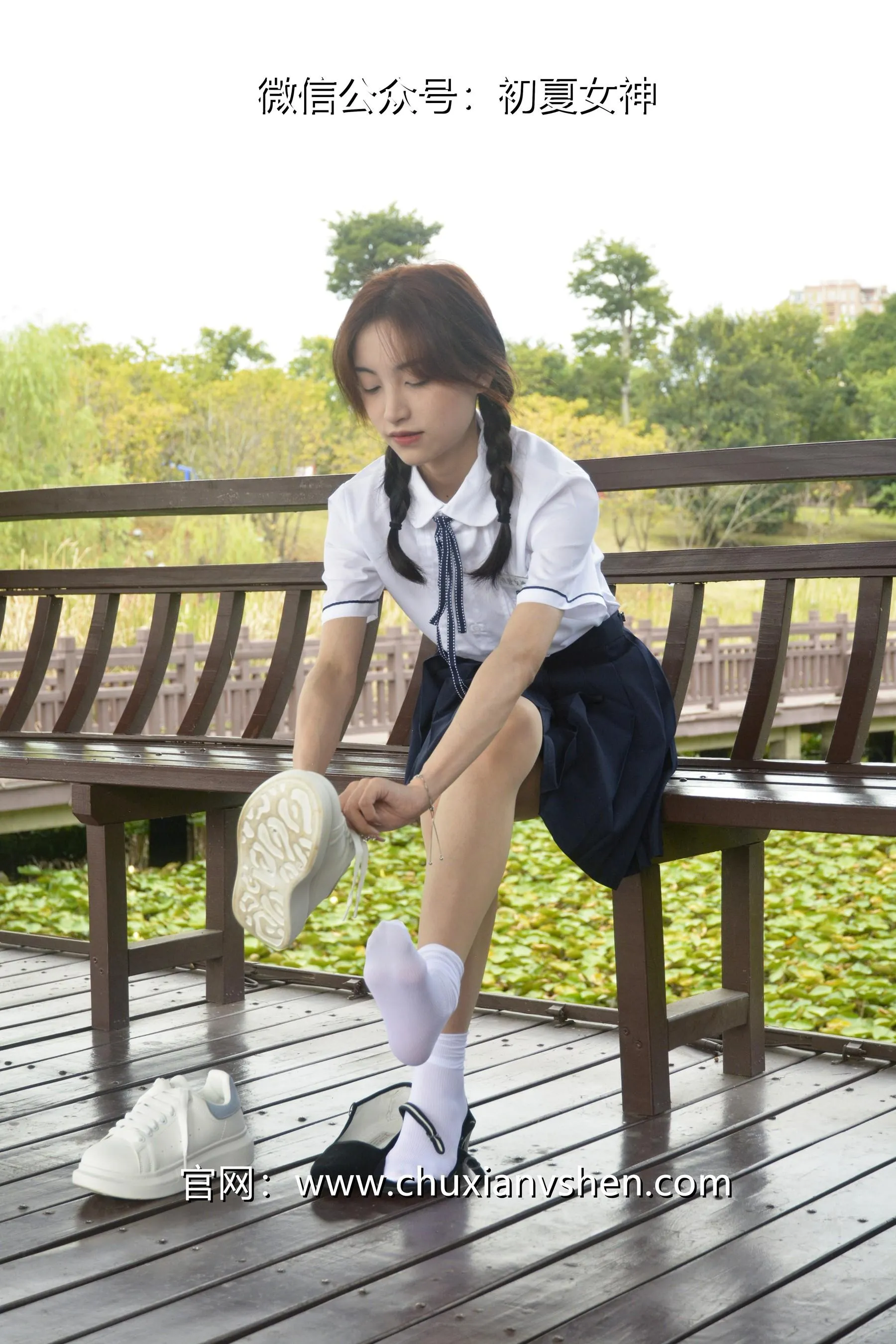 初夏女神 NO.027 柒柒 职高校服 [140P]插图